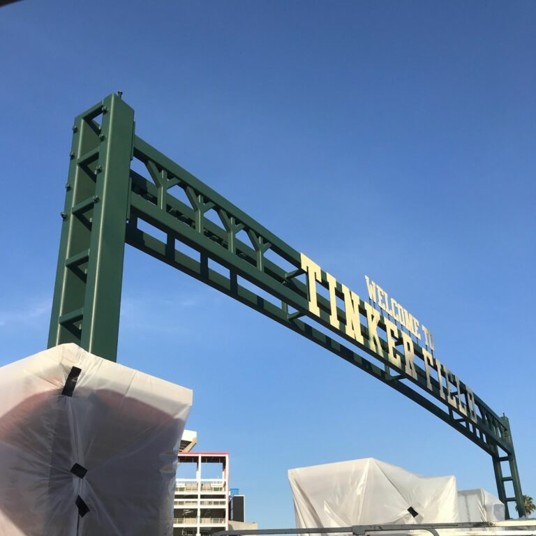 TINKER FIELD ARCHWAY OVER ENTRANCE